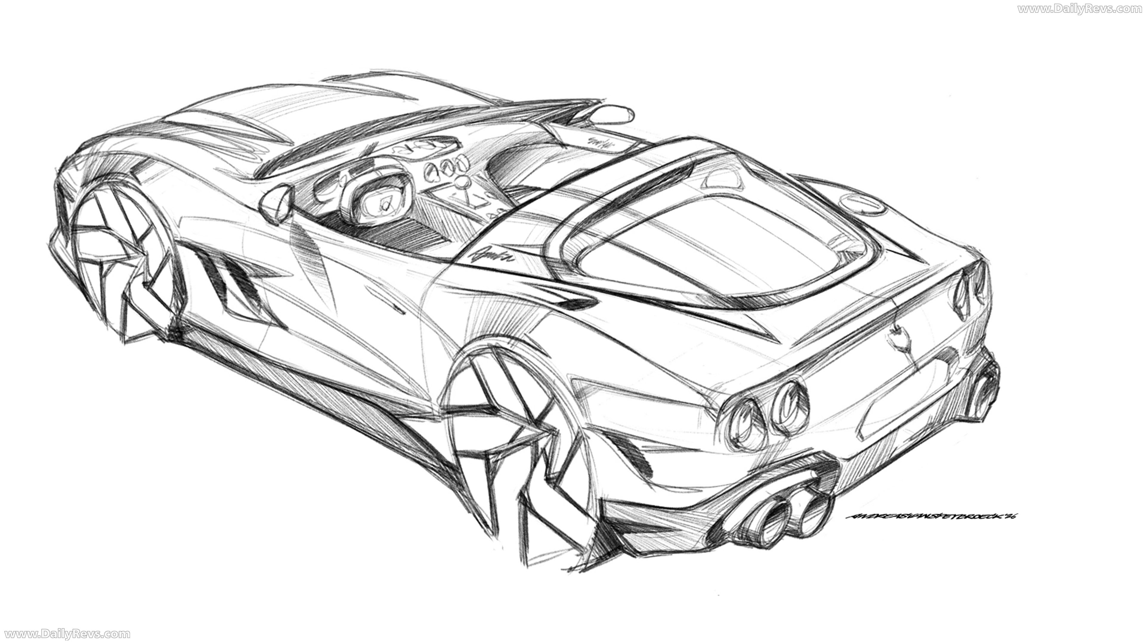 2027 Touring Superleggera Veloce12 Aperta Sketches